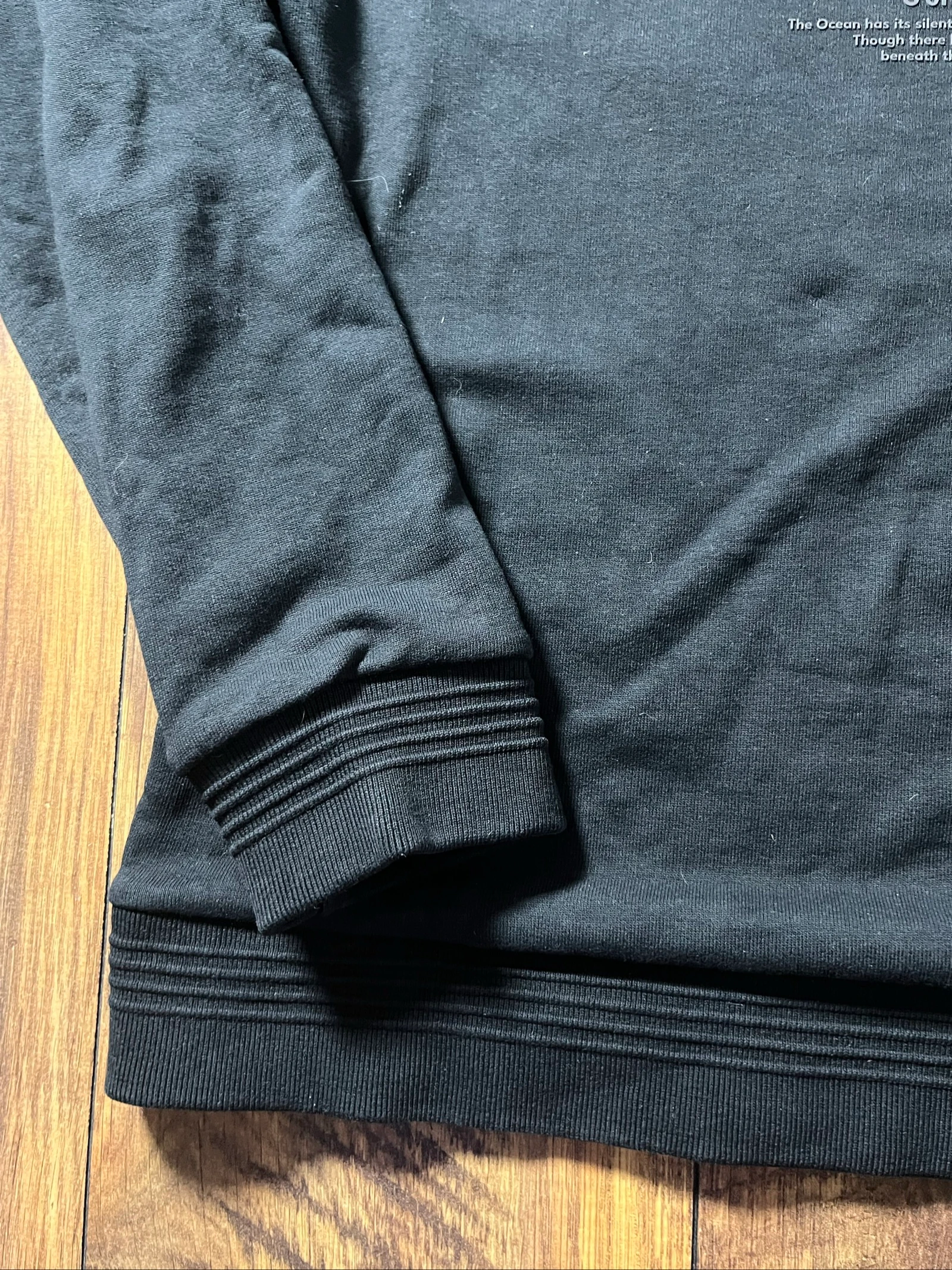 Black round neck sweatshirt with raglan sleeves, regular fit - Teddy Smith - size L - very good condition – photo 6